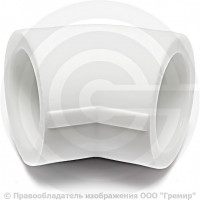 Угольник PP-R белый Дн 63 45гр Pro Aqua