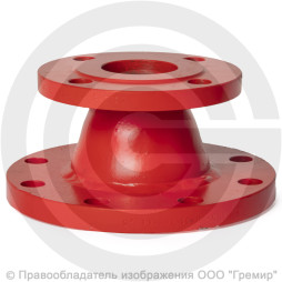 Переход фланцевый ПФ (ХФ) стальной Ду 100-50 Ру-10 КЗСД