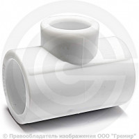 Тройник PP-R редукционный белый Дн 25-20-20 Pro Aqua