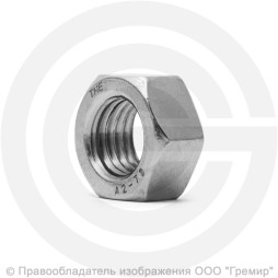 Гайка нержавеющая A2 М14 DIN 934