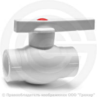 Кран PP-R Дн 20 внутренняя пайка белый OPTIMA VALFEX