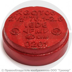 Заглушка под муфту грувлок Ду-50 (Дн 60) Ру-25 XGQT16