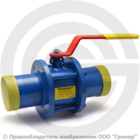 Кран стальной под приварку Ду-200 Ру-16 L=600мм полнопроходной МАРШАЛ 11с67п СП.00.1.016.200