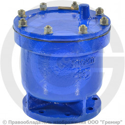 Вантуз автоматический однокамерный чугунный фланцевый Ду-50 Ру-10 Завод им. Гаджиева В6