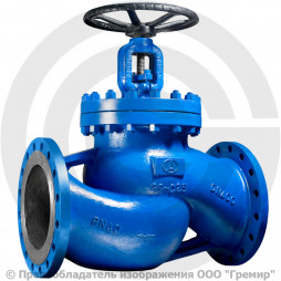 Клапан запорный стальной фланцевый Ду-20 Ру-40 (Т<400°С) сальниковый KV40 Гранвент