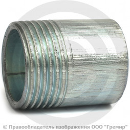 Резьба стальная оцинкованная L=38мм Ду-25 (1") АС