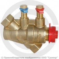 Клапан балансировочный автоматический латунный муфтовый Ду-32 Ру-25 ВР (ВН) Kvs=5.7м3/ч без ниппелей Dynamic Broen