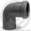 Отвод PP-H серый Дн 50 87гр б/нап в/к VALFEX