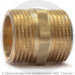 Ниппель латунный НР (НАР) Ду-15 (1/2") VALFEX