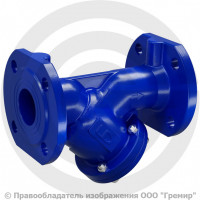 Фильтр магнитный сетчатый Y-образный чугунный фланцевый Ду-100 Ру-16 (Т<150°С) LD ФМФ.100.16