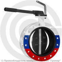 Затвор дисковый поворотный межфланцевый Ду-80 Ру-25 EPDM с чугунным диском АДЛ Гранвэл ЗПCС-FLN(W)-MRR-E