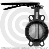 Затвор дисковый поворотный межфланцевый Ду-150 Ру-16 EPDM с нержавеющим диском Ридан ЗДМ 05