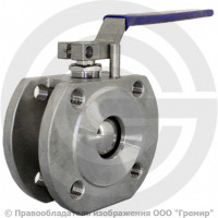 Кран нержавеющий AISI 316 (CF8M) межфланцевый под привод Ду-25 Ру-40 Benarmo