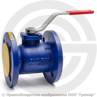 Кран чугунный фланцевый Ду-25 Ру-16 L=125мм полнопроходной Broen V565