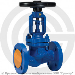 Клапан запорный стальной фланцевый Ду-15 Ру-40 (Т<400°С) сильфонный KV45 Гранвент