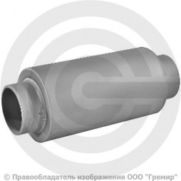 Компенсатор сильфонный осевой многослойный с кожухом и внутренним экраном Ду-25 Ру-16 L=285мм под приварку патрубки сталь DEK multilayer Hortum