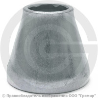 Переход 76х3,5-45х2,5 (Ду 65-40) оцинкованный концентрический ГОСТ 17378 КАЗ