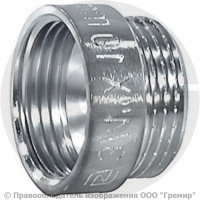 Удлинитель латунный ВР-НР (ВН-НАР) Ду-25 (1") L=50мм хром SantechSystems