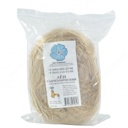 Лен сантехнический очищенный п/э пакет 100гр ЮНАФЛЭКС