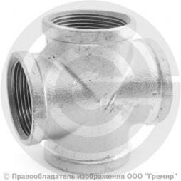 Крест чугунный оцинкованный ВР (ВН) Ду 50 (2")