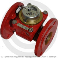 Счётчик турбинный фланцевый Ду-125 Ру-16 (Т<150°С) L=250мм импульсный ВСТН Тепловодомер