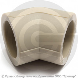 Угольник PP-R серый внутренняя пайка Дн 25 90гр VALFEX