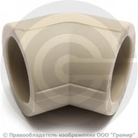 Угольник PP-R серый внутренняя пайка Дн 32 90гр VALFEX