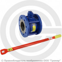 Кран стальной фланцевый Ду-50 Ру-16 L=92мм полнопроходной МАРШАЛ 11с67п СУФ.00.1.016.050