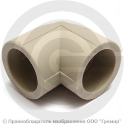 Угольник PP-R серый Дн 20 90гр Pro Aqua