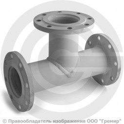Тройник фланцевый ТФ стальной Ду 100-100