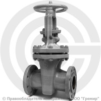 Задвижка стальная фланцевая Ду-100 Ру-40 L=350мм (Т<450°С) 30с15нж ЧАЗ