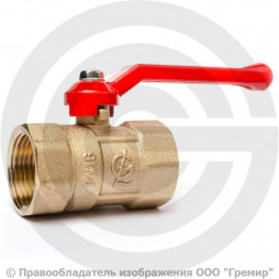 Кран латунный Ду-40 (1 1/2") Ру-16 ВР (ВН) муфтовый рычаг ГАЛЛОП ПРАКТИК 120