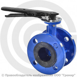 Затвор чугунный поворотный фланцевый Ду-150 Ру-10/16 из чугуна EPDM с чугунным диском Benarmo
