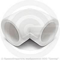 Угольник PP-R белый внутренняя пайка Дн 90 90гр RTP (РосТурПласт)