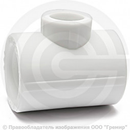 Тройник PP-R переходной белый внутренняя пайка Дн 32-25-20 VALFEX
