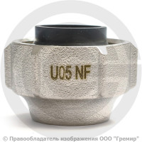 Евроконус латунный никелированный для медных труб обжим Дн 15-3/4" накидная гайка RAUTITAN Rehau