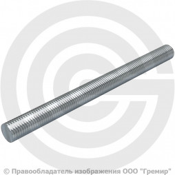 Стержень стальной оцинкованный резьбовой М27х1000 DIN 975