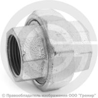 Американка прямая чугунная оцинкованная ВР (ВН) Ду 25 (1")