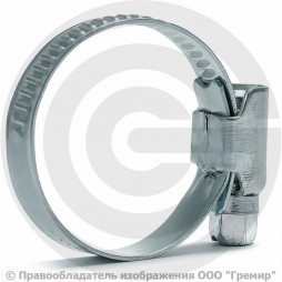 Хомут червячный нержавеющий (Дн 50-70) ERA PRO