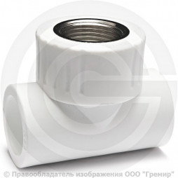 Тройник PP-R комбинированный белый ВР (ВН) Дн 32-3/4" RTP (РосТурПласт)