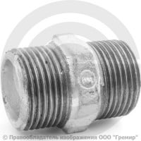 Ниппель чугунный оцинкованный НР (НАР) Ду 25 (1")