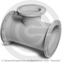 Тройник фланцевый ТФ стальной Ду 300-300