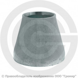 Переход 42,4х3,2-26,9х3,2 (Ду 32-20) оцинкованный концентрический исп.1 шовный