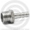 Штуцер под шланг "елочка" нержавеющий AISI 304 Ду 15-15мм (1/2"-15мм)