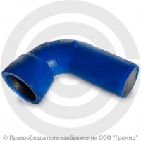 Колено раструб-гладкий конец УРГ Ду-100 Тайтон ВЧШГ с ЦПП цинк+AL ГОСТ ISO 2531-2012