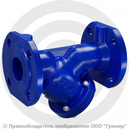 Фильтр сетчатый Y-образный чугунный фланцевый Ду-65 Ру-16 (Т<150°С) LD ФСФ.065.16