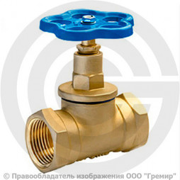 Клапан запорный латунный муфтовый Ду-15 Ру-16 ВР (ВН) (Т<70°С) 15б3р Китай