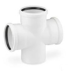 Крестовина PP-M одноплоскостная бесшумная белая Дн 110-110-110 87гр б/нап в/к RTP (РосТурПласт)