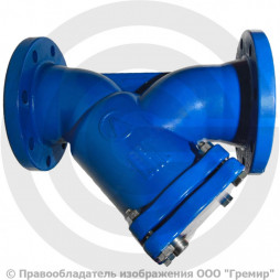 Фильтр сетчатый Y-образный чугунный фланцевый Ду-80 Ру-16 (Т<150°С) ЛМЗ ФСО