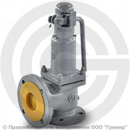 Клапан предохранительный пружинный стальной фланцевый Ду 80-100 Рср=10бар Рн=10...16бар (Т<450°С) 17с28нж Арма-Пром